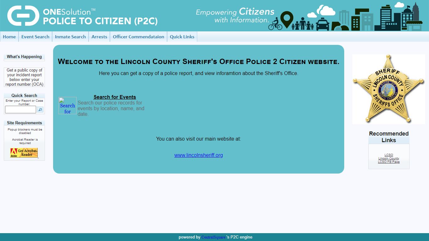 Lincoln County Sheriffs Office P2C